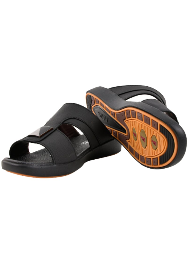 Faraj Fashion Men Arabic sandal Black  - Image 5