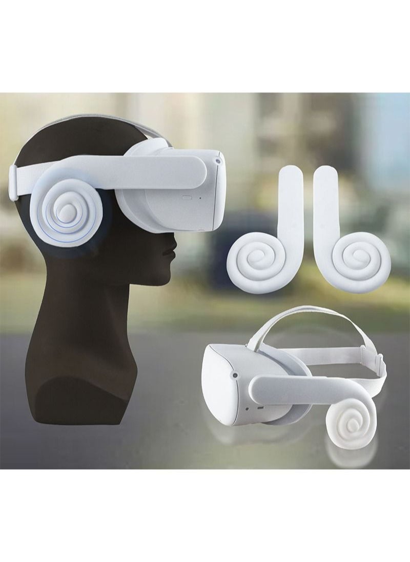 اي زد سوزو مجموعة أقنعة السيليكون المقاومة للعرق 3 في 1 VR من أجل Oculus Quest 2 Whirlpool إلغاء الضوضاء سماعات رأس جامع الصوت يعزز الصوت  - Image 2
