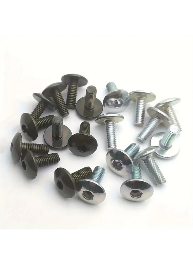 براغي قلنسوة ذات رأس سداسي بمفتاح براغي من الفولاذ المقاوم للصدأ M5 × 16 مم، 50 قطعة مقاومة للتآكل - Image 5