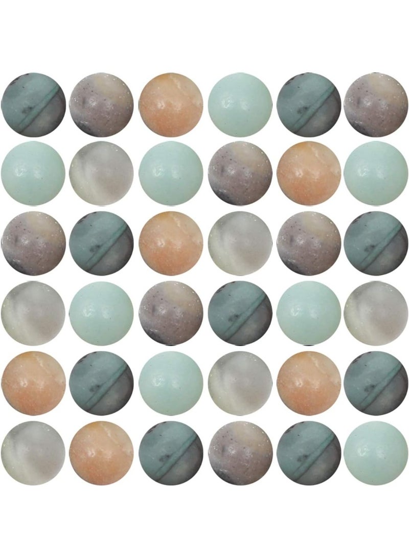 Natural Stone Beads 100pcs 6mm Amazonite Stone Round Genuine Real Stone Beading Loose Gemstone Hole Size 1mm DIY Smooth Beads for Bracelet Necklace Earrings Jewelry Making (Amazonite Green, 6mm)
