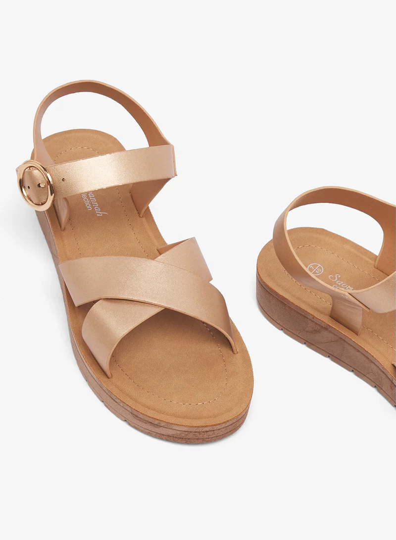 Savannah Collection  Low Wedged Flatform Sandal for Women | Best Price UAE