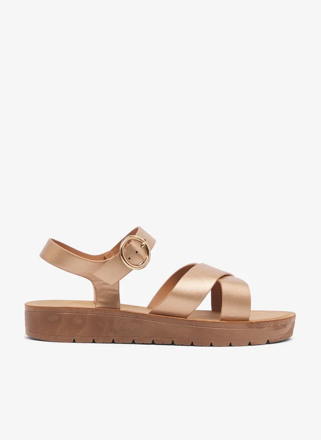 Savannah Collection Low Wedged Flatform Sandal