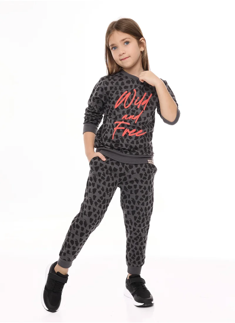 victor and jane Graphic Printed Top With Matching Joggers