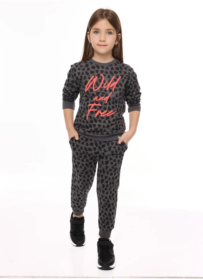 victor and jane Graphic Printed Top With Matching Joggers