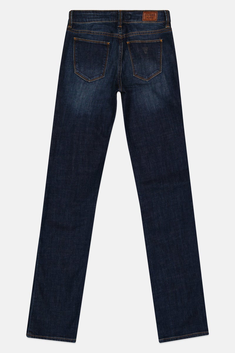 GUESS Women Cigarette Fit Nicole Jeans, Blue - Image 2