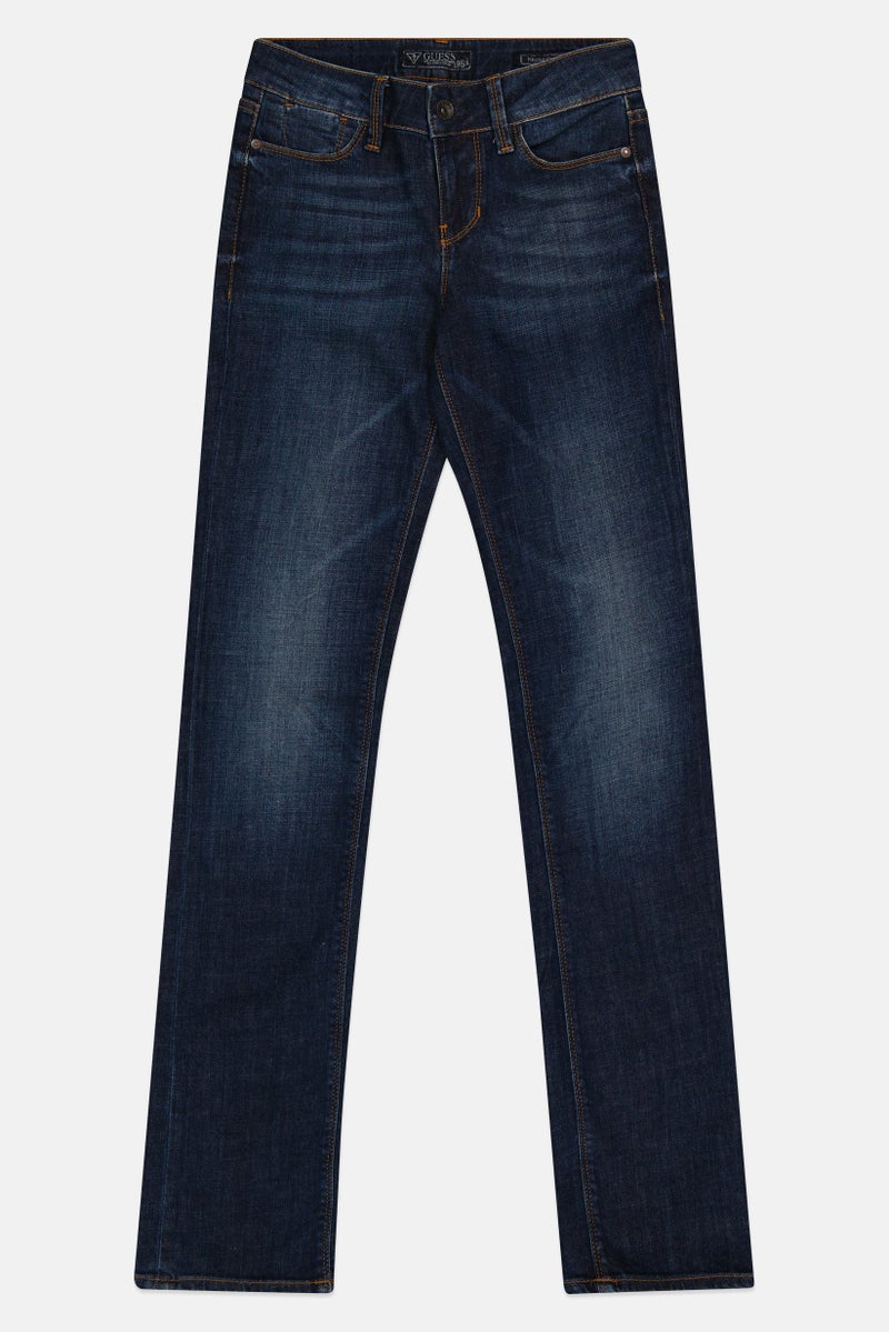 GUESS Women Cigarette Fit Nicole Jeans, Blue - Image 3