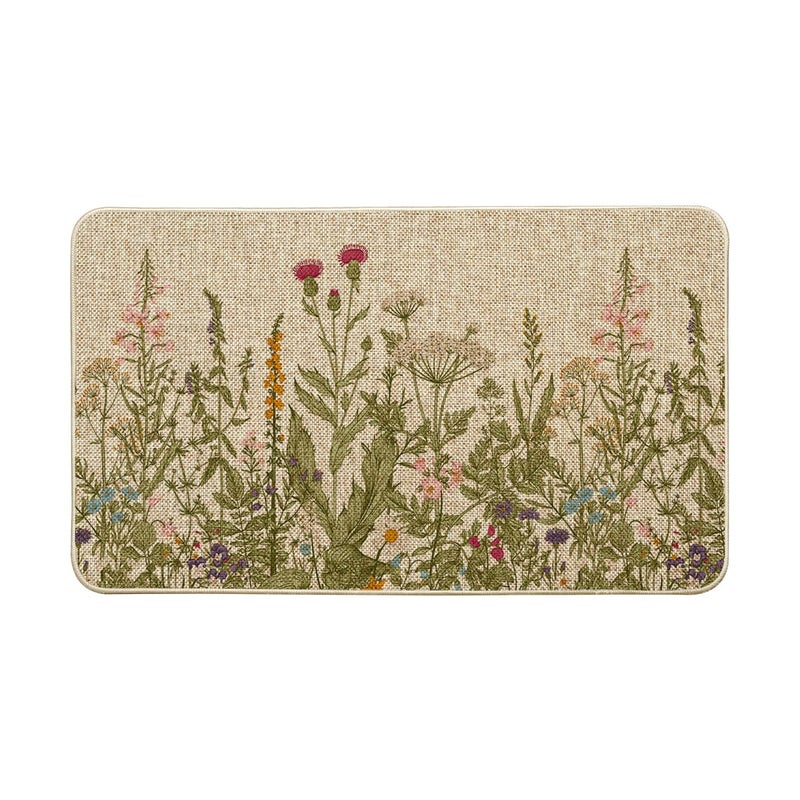 Artoid Mode Wildflower Spring Floral Doormat Flowers Summer Home Decor LowProfile Switch Rug Door Mat Floor Mat for Indoor Outdoor 17x29 Inch - Image 2