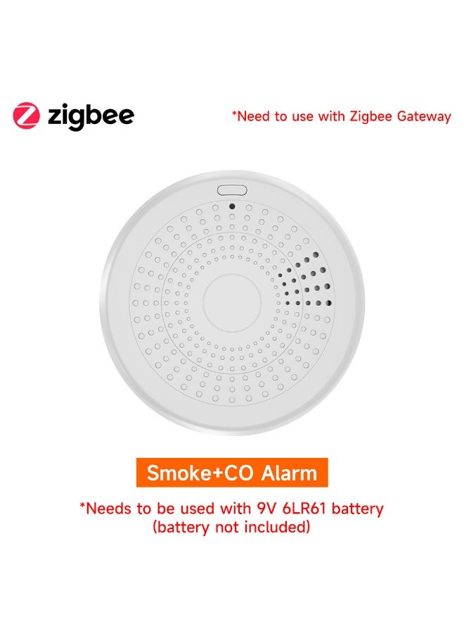 Home WiFi Smart Smoke & Fire Detector with Carbon Monoxide Alarm, 85dB Audible & Visual Alert, Real-Time App Monitoring & Remote Control, Low Battery Warning, Easy Install - Image 2