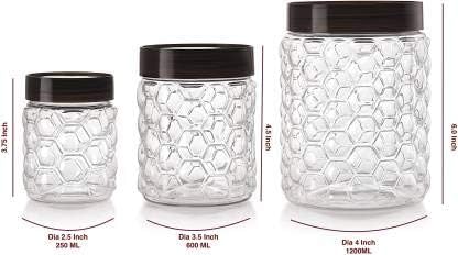 Filox Kitchen Storage Containers Set AirTight BPAFree Multipurpose Jar Set Grocery Kitchen Container Set 12 - Image 2