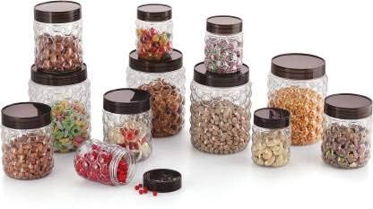 Filox Kitchen Storage Containers Set AirTight BPAFree Multipurpose Jar Set Grocery Kitchen Container Set 12 - Image 1