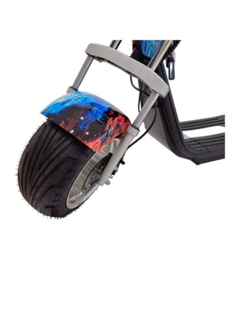 Winner Sky - City Coco Electric Scooter with Motor 3000W and Bluetooth Speaker Unleash Thrilling Speeds upto 50 Km/h on Urban Roads Flame Battery 60W 12Ah - Image 1