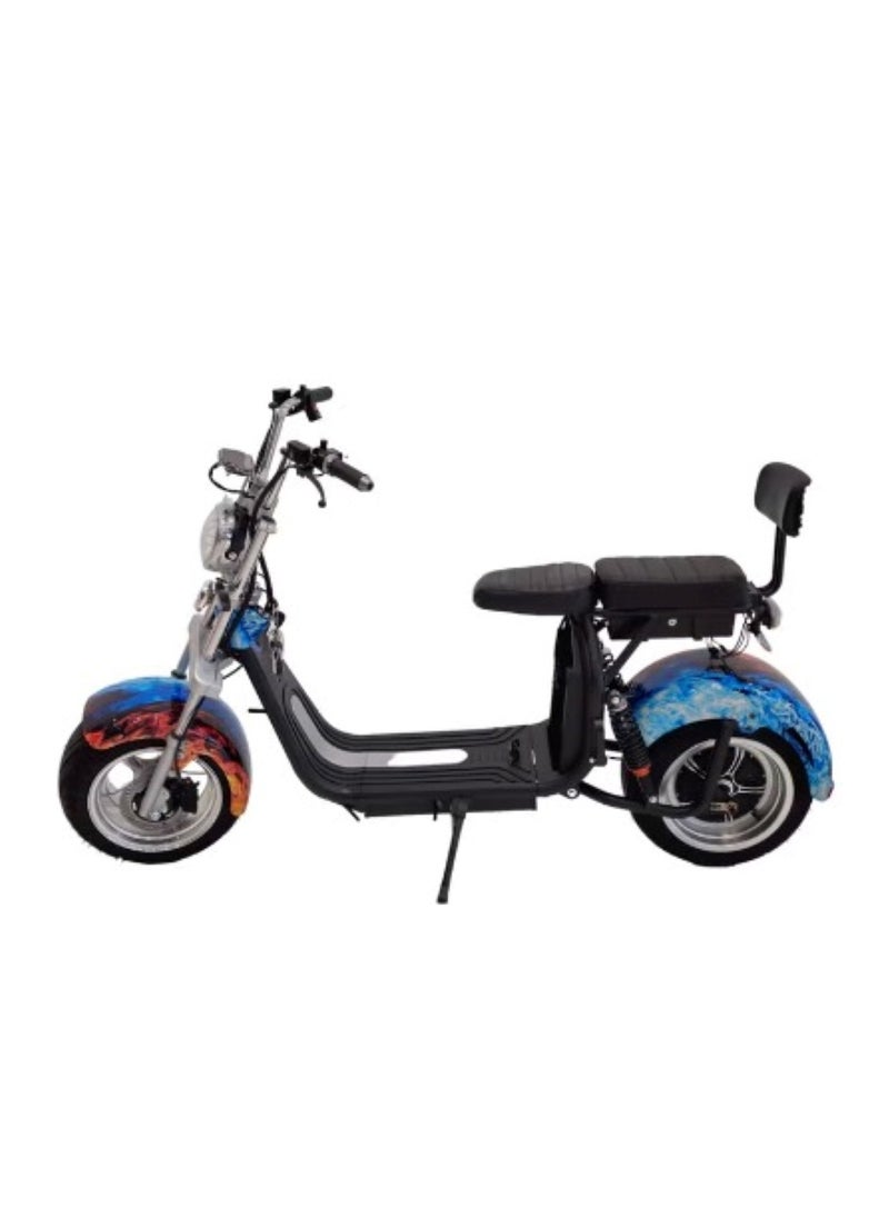 Winner Sky - City Coco Electric Scooter with Motor 3000W and Bluetooth Speaker Unleash Thrilling Speeds upto 50 Km/h on Urban Roads Flame Battery 60W 12Ah - Image 1