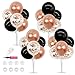 TONIFUL 4 Set Rose Gold and BlackBalloon Centerpieces for TableBalloon Stand Kit for Bridal ShowerClass of 2026 GraduationWeddingHot Girl Party DecorationRetirementBirthday Decorations for Women - Image 2