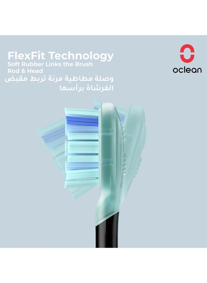 Oclean Brush Head — Black — Gentle Protective Clean - Ultra Gum Care Ug02 Extra - Soft High Density - 2 - Pack - Image 5