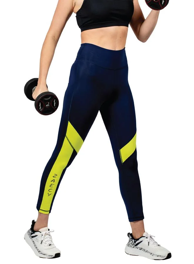 ZAECY Women's Mid-Rise Crop Leggings