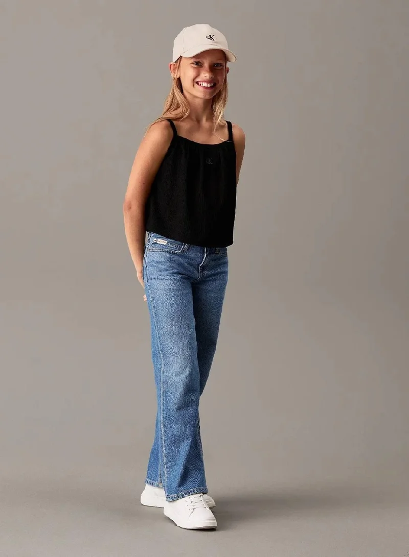Calvin Klein Jeans  Loose Crinkle Strap Top for Women | Best Price UAE