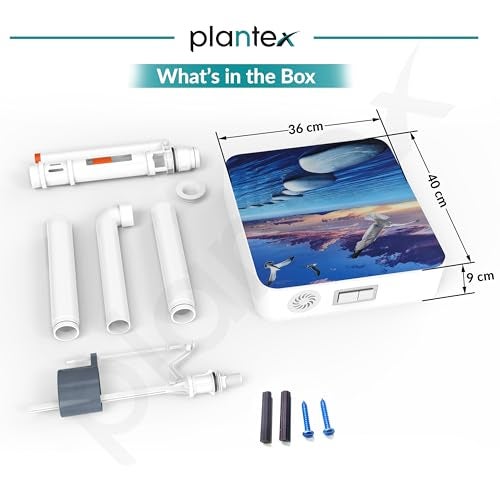 Plantex 3D Printed Flush Tank for Toilet with 7 LTR Water Capacity/Polypropylene Toilet Flush Tank/Dual Flush Cistern - Pack of 1 - Image 3