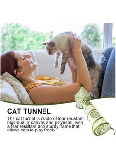 A.M Cats Play Tunnel Tube Cat Tunnel with Cube Exercising Running Collapsible Interactive for Ferrets Indoor Hamster Outdoor Dogs  - Image 2