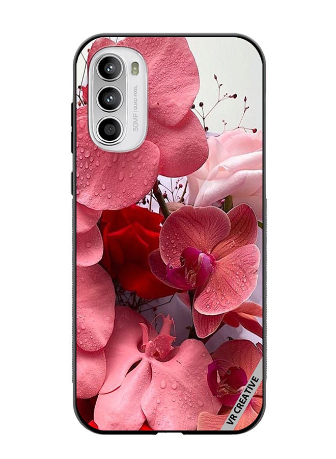 VR CREATIVE Protective Case Cover For Motorola Moto G82 Flower Design Multicolour - Image 1