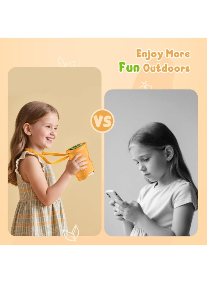 1000 x Portable Children's Microscope Magnifying Glass: Digital Microscope for 2.0 Inch IPS & 8 LED Light – Gift for Girls 4-12 Years, Boy, Girl, Mini Magnifying Glass – Kids Toy - Image 4