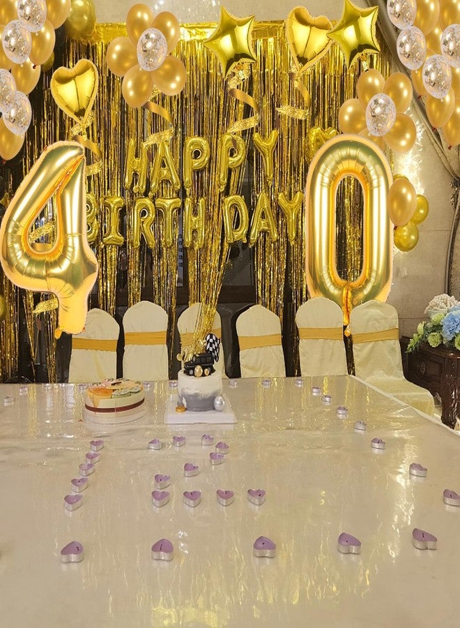 WEIKA 40 Inch Gold Number 40 Balloons, Giant Jumbo Helium Number Balloons For 40th Birthday Party,Wedding, Bridal Shower Engagement Photo Shoot, 40 Anniversary For Girl And Boy - Image 5