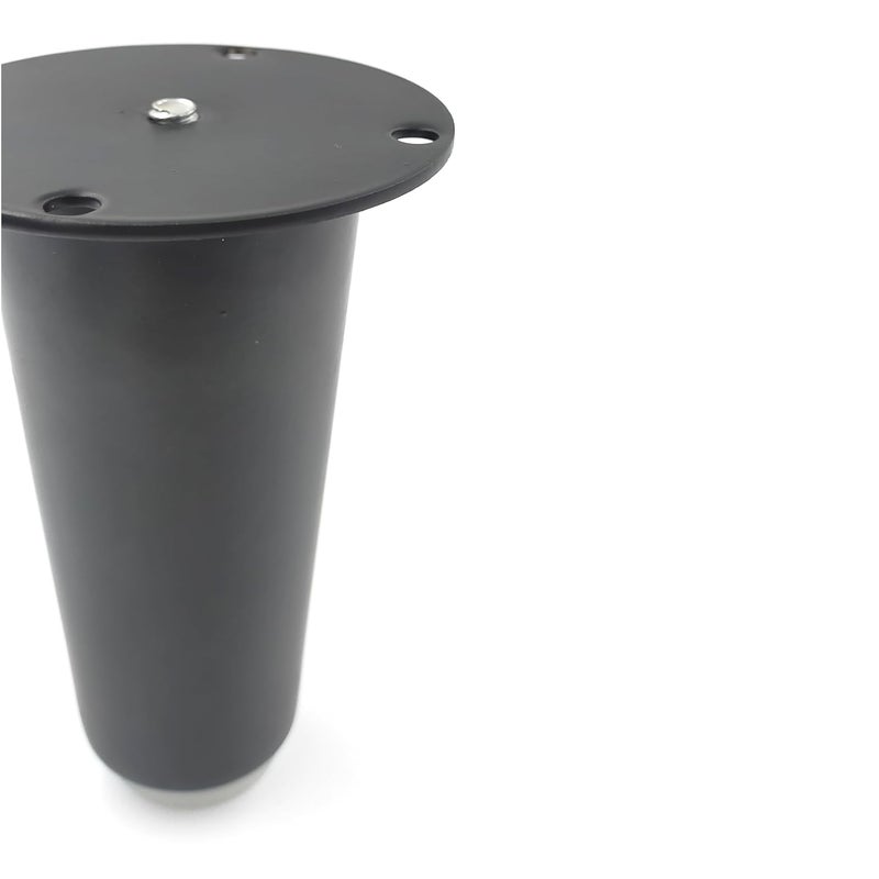 VMD Heavy Duty Stainless Steel 3 inch Black Finish Sofa Legs for Furniture Hardware FittingSofa LegRound Cone Shape Sofa Leg Pack of 4 - Image 5