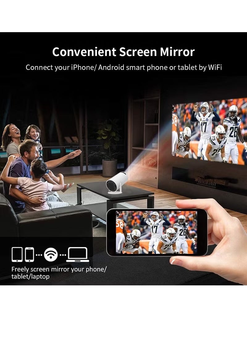 CRONY K1 Portable Projector Pocket 5G WIFI Android11.0 Support 130 Inches Home Theater Full HD for Indoor Outdoor Home Birthday Gift Compatible with TV Stick/HDMI/USB/PS5/iOS/PS4 - Image 4