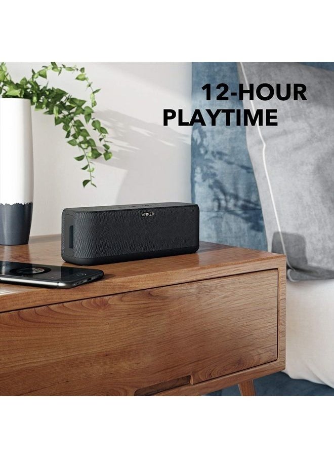 Anker - Upgraded, Anker Soundcore Boost Bluetooth Speaker with Well-Balanced Sound, BassUp, 12H Playtime, USB-C, IPX7 Waterproof, Wireless Speaker with Customizable EQ via App, Wireless Stereo Pairing - Image 1
