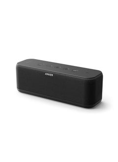 Upgraded, Anker Soundcore Boost Bluetooth Speaker with Well-Balanced Sound, BassUp, 12H Playtime, USB-C, IPX7 Waterproof, Wireless Speaker with Customizable EQ via App, Wireless Stereo Pairing