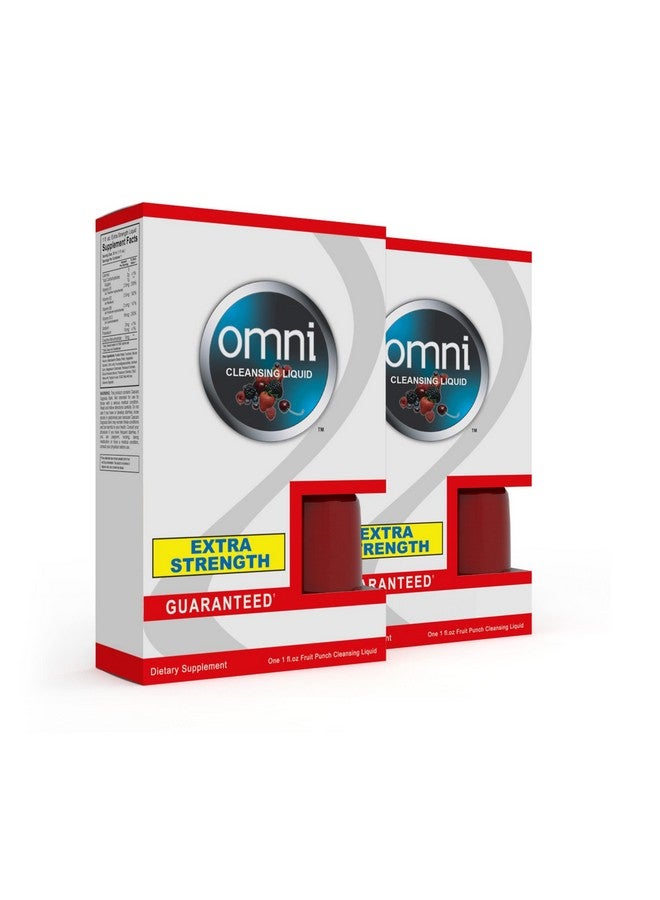 wellgenix مشروب ويلجينيكس أومني ديتوكس - قوة تطهير إضافية - منظف سريع الفلش في نفس اليوم - نكهة فواكه البونش 1 أونصة (عبوتان) - Image 1