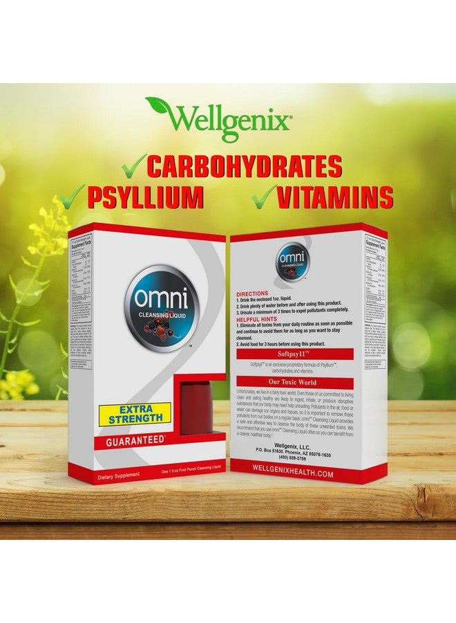 wellgenix مشروب ويلجينيكس أومني ديتوكس - قوة تطهير إضافية - منظف سريع الفلش في نفس اليوم - نكهة فواكه البونش 1 أونصة (عبوتان) - Image 4