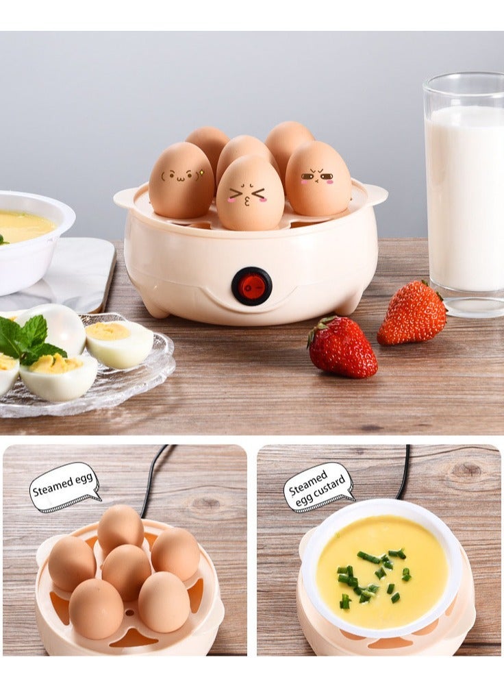 Electric Egg Boiler, Steam Egg Boiler Double Layers Egg Cooker Mini Steamer Poacher Kitchen Cooking Breakfast Machine, Rapid Egg Cooker 6/12/18-Egg Capacity Soft Medium Hard Boiled Electric Egg Boiler - Image 3