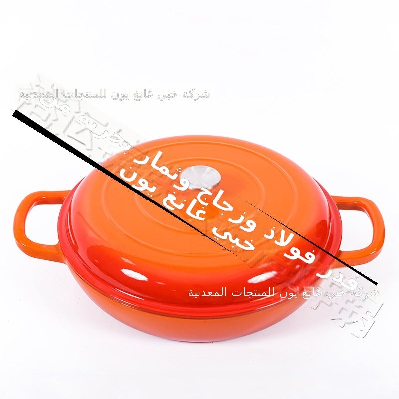 وعاء المأكولات البحرية المينا 30 سم - أواني طهي من الحديد الزهر للاستخدام المنزلي والمطاعم - Image 1