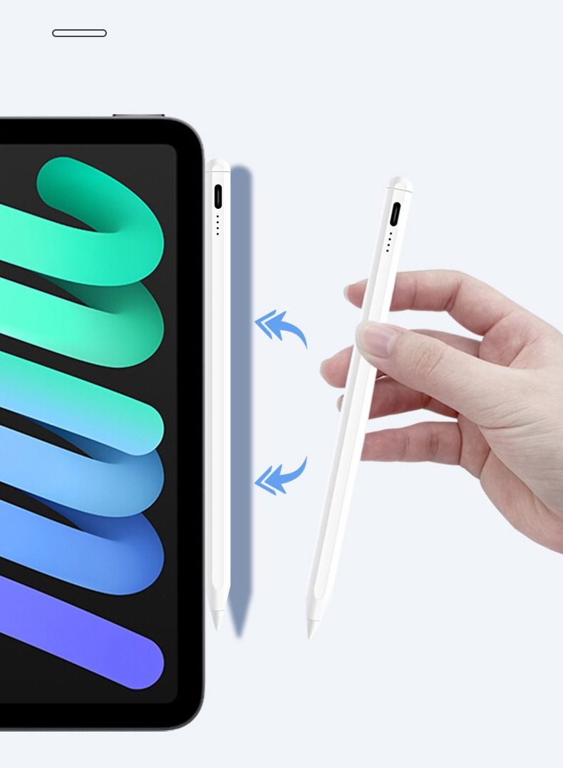 Stylus pen for iPad with palm rejection function, active pencil compatible (2018-2022) Apple iPad Pro 11/12.9 inches, iPad 10/9/8/7/6th generation, iPad Air 5/4/3 Generation, iPad Mini 6/fifth generat - Image 3