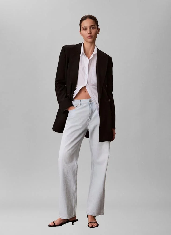 Calvin Klein Jeans  Casual 90S Straight Bleached Light Jeans for Women | Best Price UAE