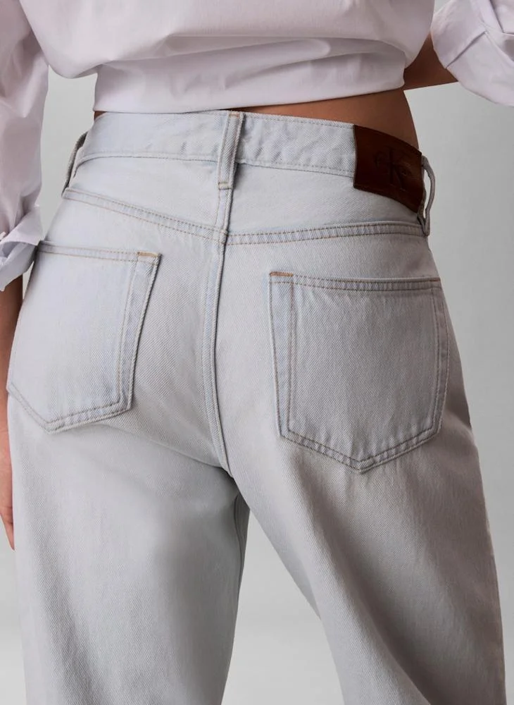 Calvin Klein Jeans  Casual 90S Straight Bleached Light Jeans for Women | Best Price UAE