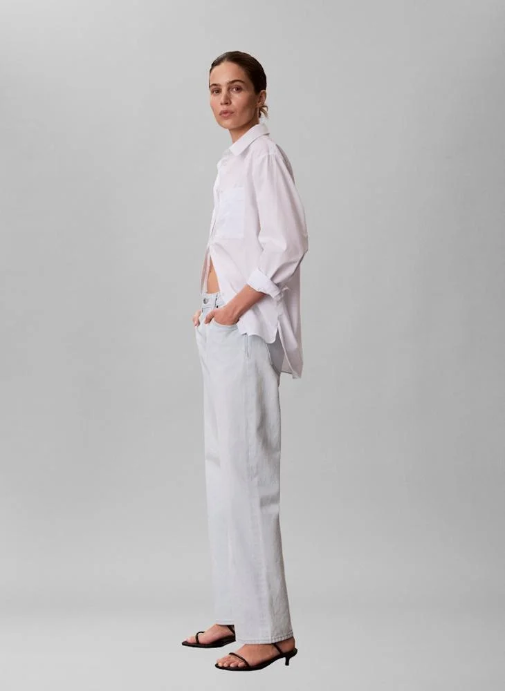 Calvin Klein Jeans  Casual 90S Straight Bleached Light Jeans for Women | Best Price UAE