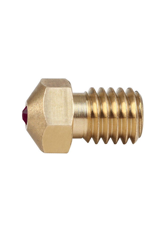 High Temperature Ruby Nozzle V6 Nozzles 0.4mm 3D Printer Parts 1.75 Filament for PETG ABS PET PEEK Compatible with PRUSA I3 MK3/LulzBot