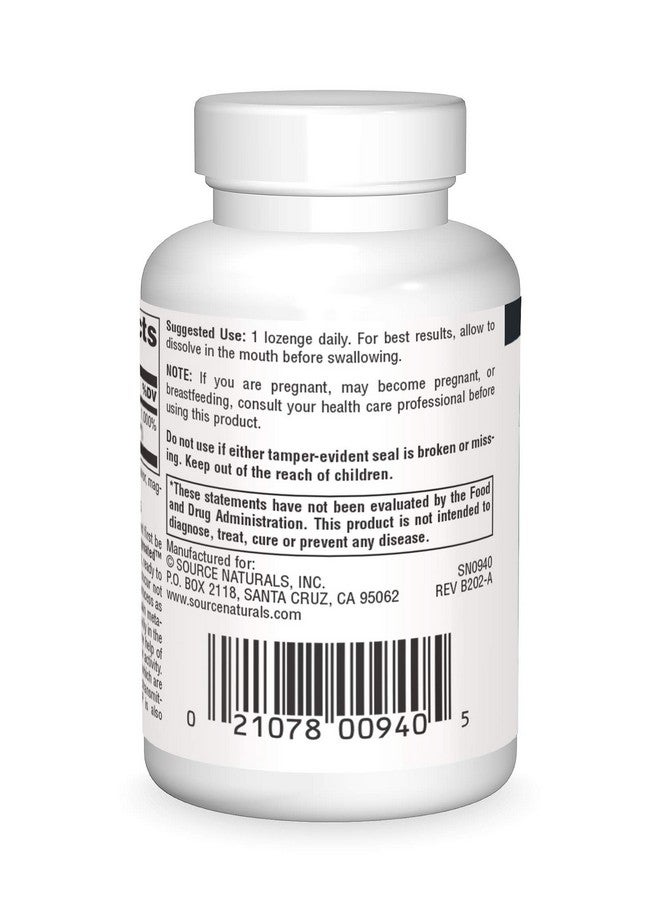 Source Naturals Coenzymated B-6 25mg P-5 Pyridoxal-5 Phosphate Fast-Acting, Quick Dissolve Sublingual Vitamin Supports Amino Acid Metabolism - 30 Lozenges - Image 2