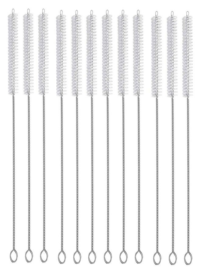 YTM 12 Pcs Steel Drinking Pipes Brush | Drinking Pipe Brush |Sliver-White (Pack of 12) - Image 1