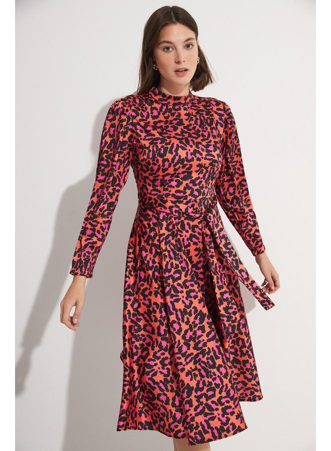 جون فستان ميدي مطبوع - Image 3