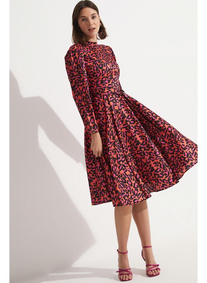 جون فستان ميدي مطبوع - Image 1