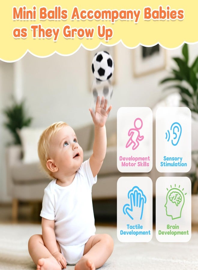 YELUFT Baby Ball Toys 0-6 Months, Newborn Plush Rattle 3pcs Football Basketball Soccer Sports Set-Sensory Toys with Rattles for 0 3 6 9 12 Months Infant Boys Girls Birthday or Shower Gifts - Image 4