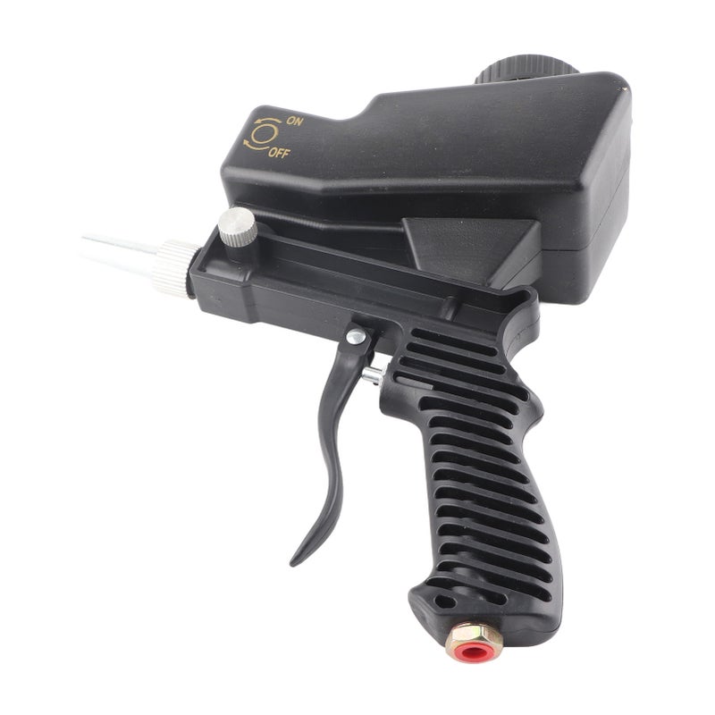 Sandblaster Sand Blaster Sandblasting Spray Gun Tool Set Kit for Spraying Cleaning Black - Image 1
