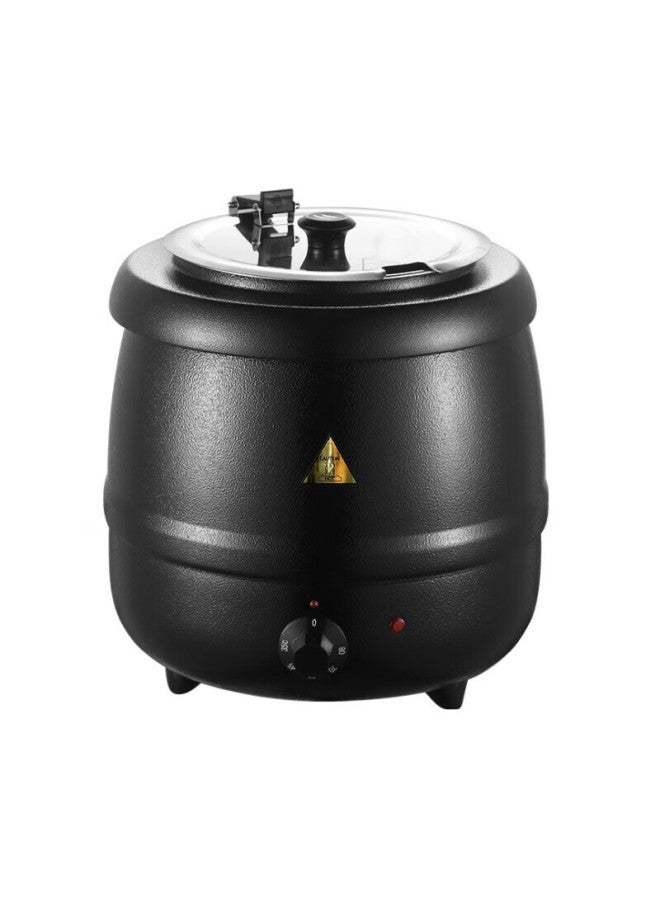 All-round Quanshi 10l Stainless Steel Electric Soup Warmer Insulation Cooker Commercial Electric Soup Pot Porridge Bucket Buffet Soup Stove Self-service Soup Cooker - Image 1