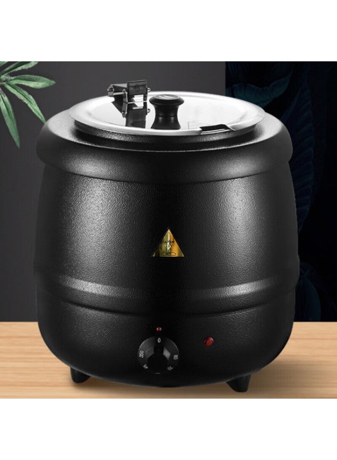 All-round Quanshi 10l Stainless Steel Electric Soup Warmer Insulation Cooker Commercial Electric Soup Pot Porridge Bucket Buffet Soup Stove Self-service Soup Cooker - Image 3