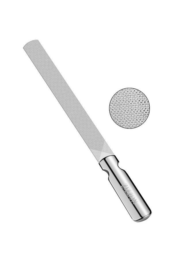 ZIZZON - Professional Stainless Steel Nail Files Double Sided For Women And Men Heavy Duty Reusable Manicure Filer For Natural Nails Great For Home Salon Or Travel Use - Image 1