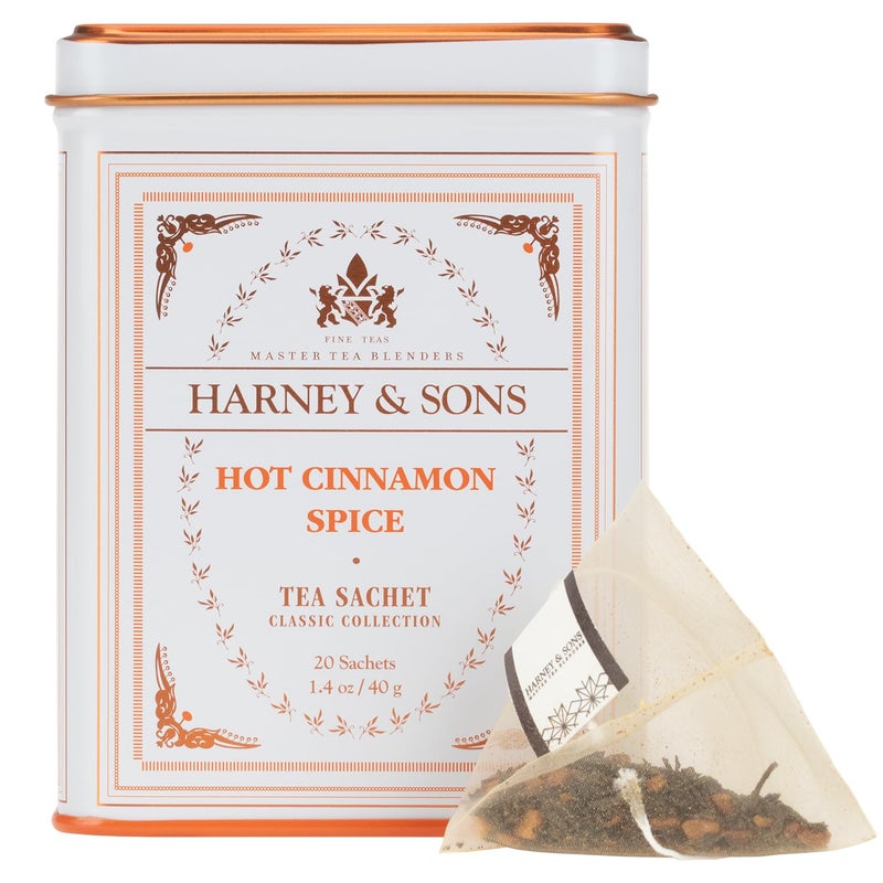 Harney & Sons Classic Hot Cinnamon Spice Tea, 20 Tea Sachets, 1.4 oz - Image 1
