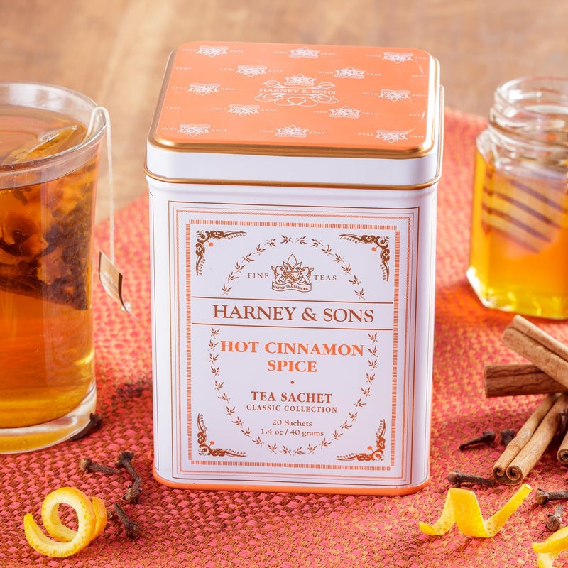 Harney & Sons Classic Hot Cinnamon Spice Tea, 20 Tea Sachets, 1.4 oz - Image 3