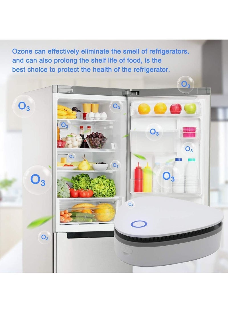 Battery Powered 20mg to hour Mini Ozone Purifier for Home, Car, Refrigerator, Shoe cabinet, Bathroom, Kitchen, Pet Shop